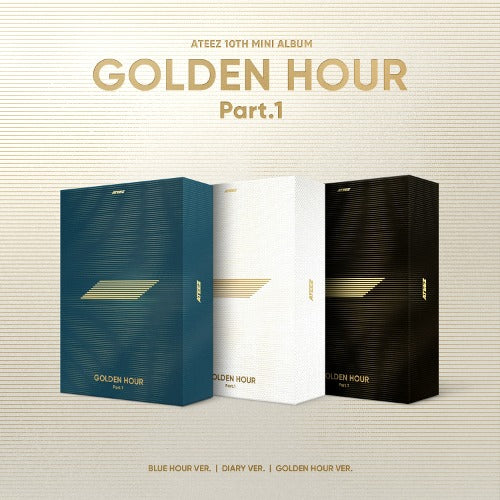 〔 Standard 〕 ATEEZ 10th EP 『 GOLDEN HOUR : Part.1 (BLUE HOUR Ver. / DIARY Ver. / GOLDEN HOUR Ver.) 』
